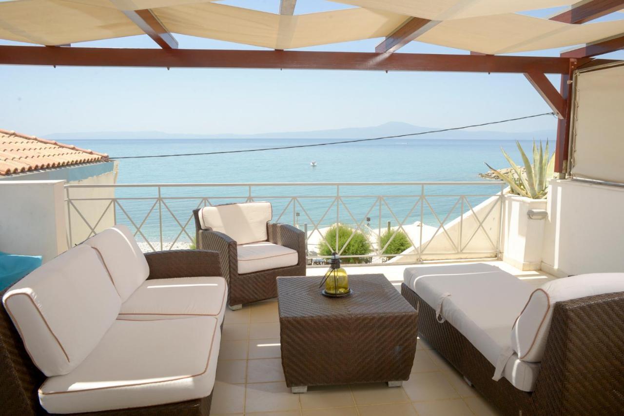 Agali 2 Superior Mezonet Front Of The Sea Apartment Akrogiali Luaran gambar
